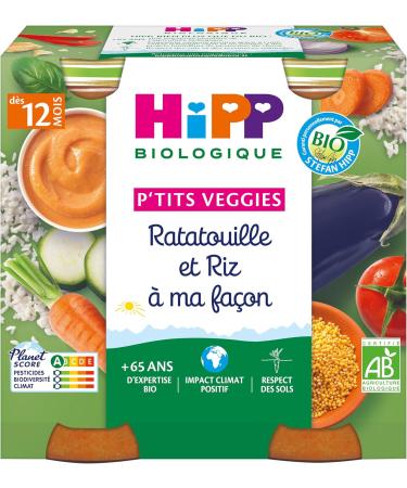 Hipp Organic Ratatouille and Rice My Way Pots 2x250g - Pack of 6 - Buy Online on GoSupps.com