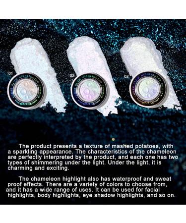 LXZJJM Planet Highlighter Multichrome Glitter Shimmer Highlighter Planet-Inspired Makeup for Silky Natural Glow Face and Body Brightening Natural-Looking Highlighter (07# 2.1g/0.08 OZ.) 07# 2.1 g (Pack of 1) - Buy Online on GoSupps.com