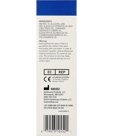 Ezy Dose Kids Lice and Eggs Comb Removal Kit | Gentle Hair Care with Tea Tree Oil | For Babies, Toddlers, and Adults - Buy Online on GoSupps.com