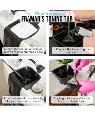 FRAMAR Toning Tub Hair Dye Bowl Hair Color Bowls For Hairstylist Hair Color Bowl For Wash Bowl For Hairstylist Hair Color Mixing Bowl For Hair Dye Hair Wash Bowl Hair Bowl Hair Dye Bowls 2pc - Buy Online on GoSupps.com