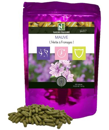 NAKURU | Mauve | Balance Range | Made in France | "L'Herbe à Fromages!" (500 Capsules of 265mg / Net Weight: 132g)
