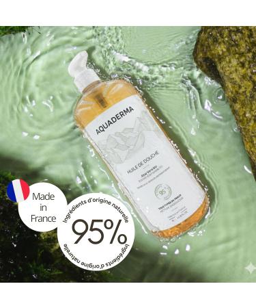  Aquaderma Aloe Vera & Almond Shower Oil 1L - 95% Natural Origin & Made in France - Nourishes & Protects - All Skin Types Face & Body - Hypoallergenic - Buy Online on GoSupps.com