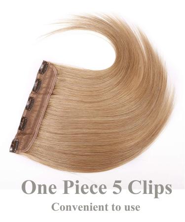18 inches SEGO One Piece Clip in Remy Real Hair Extensions Human Hair THICK #27 Dark Blonde Hairpieces for Women 3/4 Full Head Straight (90g) - Buy Online on GoSupps.com