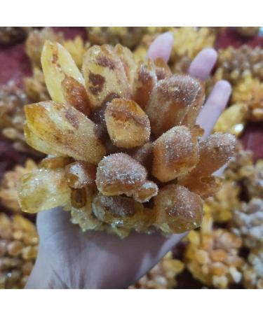 Natural Crystal 700-800g Natural Yellow Ghost Phantom Quartz Crystal Cluster Rock Stones and Crystals Reiki Specimen Home Home Goods - Buy Online on GoSupps.com