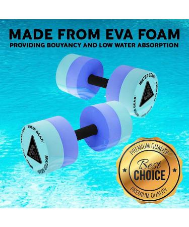 Water Gear Resistance Bells - Intense Pool Workout - BLUE/TEAL - 120% Resistance - Buy Online on GoSupps.com