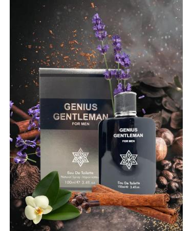 GENIUS GENTLEMAN EAU DE TOILETTE 3.4 FL. Oz Woody Aromatic fragrance for men. - Buy Online on GoSupps.com