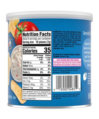 Gerber Lil' Crunchies Veggie Dip 8+ Months - Healthy Snack for Babies, 1.48 oz - Buy Online on GoSupps.com