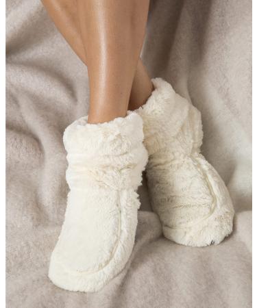 Warmies Fully Heatable Wellness Boots Scented with French Lavender - Cream Single Cream