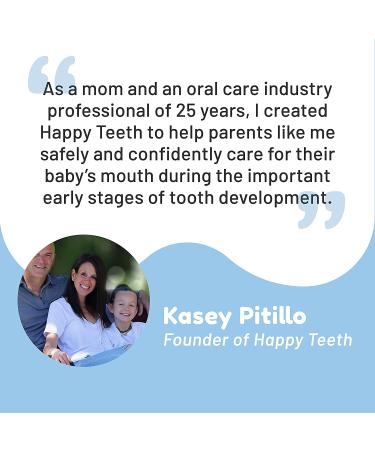 Happy Teeth Natural Baby Toothpaste - Fluoride-Free Pear Apple Flavor for Ages 0-3 | Safe to Swallow Toddler Toothpaste - 1.4 oz - Buy Online on GoSupps.com