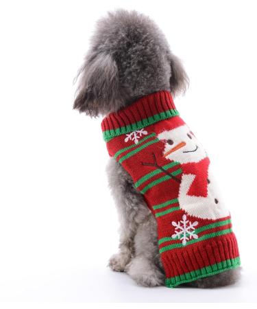 XL Snowman Dog Sweater - Cozy Cotton Costume for Christmas & Winter Celebrations | Trendy Pet Holiday Apparel - Buy Online on GoSupps.com