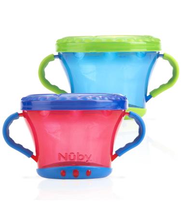 Nuby 2-Pack Snack Keepers Assorted Colors | Convenient Snack Storage Solution - Buy Online on GoSupps.com