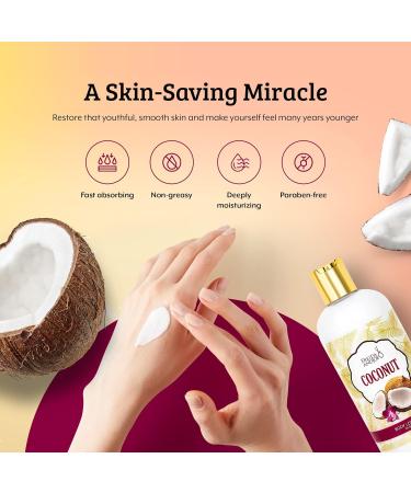 Luxury Home Spa Gift Set: 10oz Deep Moisturizing Body Lotion & 8oz Fine Fragrance Mist - Perfect Self-Care Combo for Women & Girls (Coconut - Buy Online on GoSupps.com
