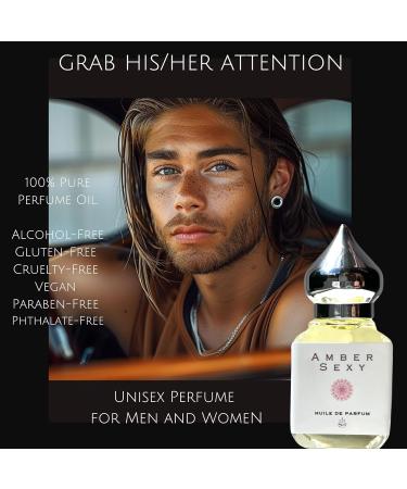 AMBER SEXY LUXURY UNISEX PERFUME OIL - (.33 fl. oz.) 10 ML GIFT BOTTLE - CONCENTRATED 1-2 DROPS IS ALL THAT IS NEEDED FOR THE EXOTIC ALL DAY AROMA. COMMAND ATTENTION. - Buy Online on GoSupps.com