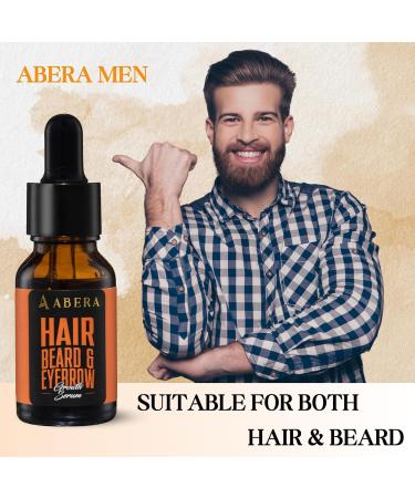 ABERA Hair Growth Serum with Biotin & Castor Oil | Natural Regrowth for Stronger Thicker Hair Beard & Eyebrows for Men & Women - International Shipping Available - Buy Online on GoSupps.com