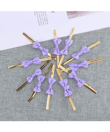NUOBESTY 20pcs Metallic Ties Bag Sealers Ties Satin Tie Packing Ribbon Packaging Tape Cable Tie A Little Bit Purple Medium - Buy Online on GoSupps.com