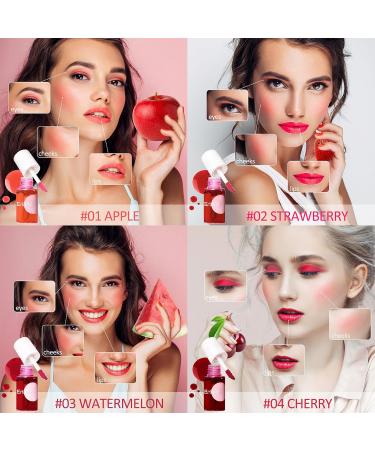 Erinde Lip Tint Stain Makeup - Korean Natural Lip Tint | Waterproof Non-Sticky & Long-Lasting Liquid Lipstick - Mini Sizes #01 #03 #04 - Buy Online on GoSupps.com