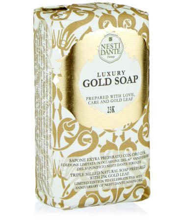 Nesti Dante Nesti dante 60 anniversary luxury gold soap with gold leaf (limited edition)  8.8oz  8.8 Ounce