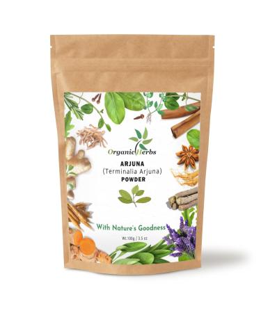 Arjuna Powder | Terminalia | Powder 100% Natural (100 Gram) 3.5 Ounce (Pack of 1)