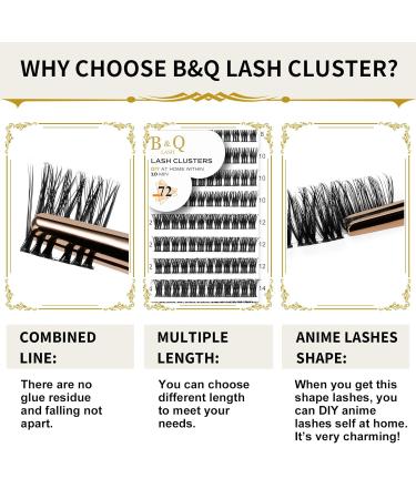 Buy BQ Lash Single Eyelash Clusters - DIY Colored Eyelash Extensions (B48 B02 B09) for Home Use - International Shipping Available - Buy Online on GoSupps.com