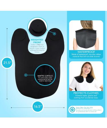 Hair Cutting Collar - Non-Slip Matte Silicone Weighted Front - Perfect for Hairdressing Cuts - Buy Online on GoSupps.com
