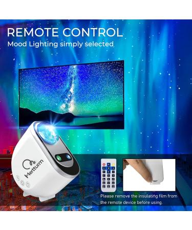 MERTTURM Galaxy Aurora Projector - 3-in-1 LED Northern Lights Star Projector with White Noise & Bluetooth Speaker - Perfect Gift for Adults and Kids - Bedroom Room Decor - Buy Online on GoSupps.com