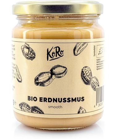 KoRo - Organic Peanut Butter 500 g 100% ORGANIC and Natural Vegan No Additives Rich in Protein The Natural Alternative to Peanut Butter - Buy Online on GoSupps.com