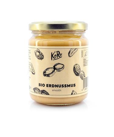 KoRo - Organic Peanut Butter 500 g, 100% ORGANIC and Natural, Vegan, No Additives, Rich in Protein, The Natural Alternative to Peanut Butter