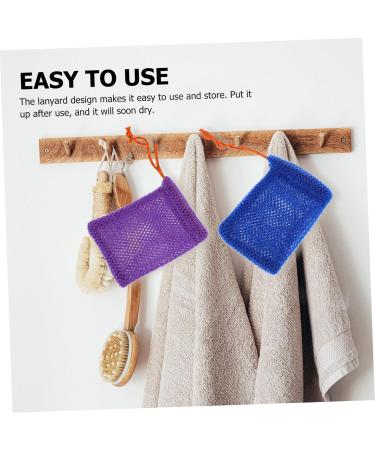 FRCOLOR 16 pcs Soap Bag Foaming Net - Dual Foam African Washcloth & Skin Scrubber for Face Cleansing & Soap Drying | Nylon Bath Towel & Shower Essential - Buy Online on GoSupps.com