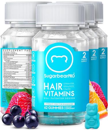 SugarBear Hair Vitamins (3 Month Gift Pack Free Brush)