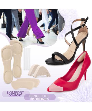 Sulpo Insoles Set - Anti-Slip Gel Inserts for Foot Pain Relief | Silicone Heel Cushions & Toe Liners - Perfect for Detention Shoes - Buy Online on GoSupps.com