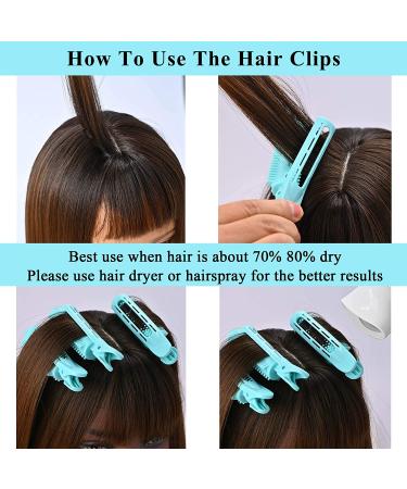 12 PCS Volumizing Hair Root Clips - Natural Fluffy Self Grip Curler for Women - Blue Hair Rollers for Easy Styling - Buy Online on GoSupps.com