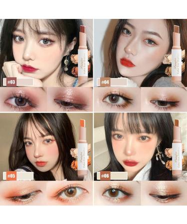 Glitter Gradient Eyeshadow Stick Two Tone Two-tone Shimmer Gradient Eyeshadow Stick Double Colors Eyeshadow Stick Waterproof Glitter Eye Stick Eyeshadow Pen for Women Eye Makeup - Buy Online on GoSupps.com