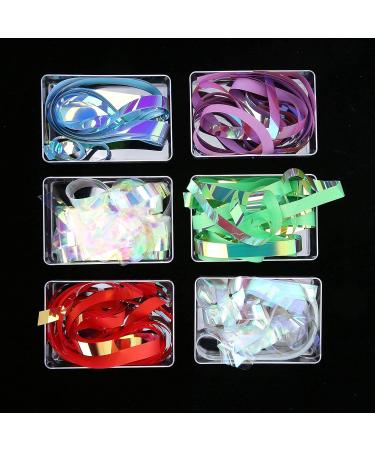 Nail Art Cellophane Fashionable Nail Glass Paper Safe Eco-friendly Non-toxic 6 Box for Home Use Professional Nail Salon - Buy Online on GoSupps.com