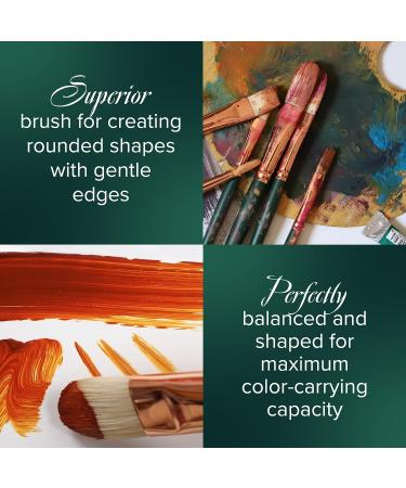 Silver Brush Limited GP-1050 Grand Prix Set - Oil Painting Brushes - Round, Flat, Bright, Filbert, Xtra Long Filbert - Size 4 - Long Handle - Set of 5 Brushes - Buy Online on GoSupps.com