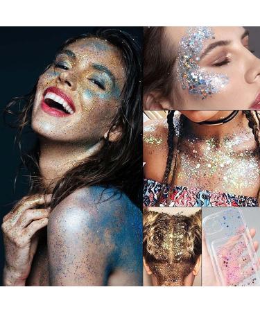  EONFAVE EONFAVE Holographic Body Glitter Pens Glitter Gel Glitter Pens Glitter Gel Body Glitter Pens Color Changing Holographic Pen for Festival Halloween Rave Party Body (02) - Buy Online on GoSupps.com