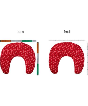 Cherry Stone Neck Pillow 30x33 - Red Hearts | Ideal Heat Pad for Neck Pain Relief | Shop Internationally - Buy Online on GoSupps.com