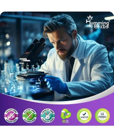 Humming Herbs EGT Supplement 6in1 Complex of 10 mg Ergothioneine 100 mg ALA 100 mg CoQ10 6 mg PQQ Curcumin (95% Curcuminoids) 4 mg Astaxanthin Longevity Essential 320mg 60 Veg Caps - Buy Online on GoSupps.com