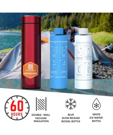 DISONCARE 60H Insulin Pen Cooling Bag - Portable Medication Cool Box for Diabetics | TSA Approved Travel Cooler with 2 Cooling Packs | 2-8 C Temperature Control - Buy Online on GoSupps.com