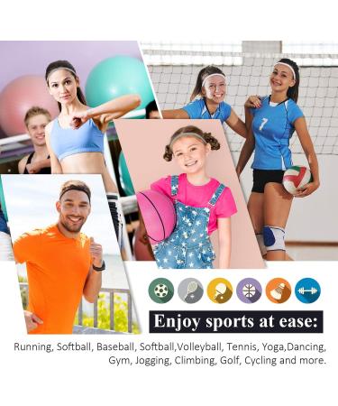 4 Pieces Thick Non-Slip Elastic Sport Headbands Hair Headbands for Women and Men (Black Gray White) - Buy Online on GoSupps.com