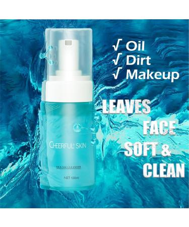 Cheerful Skin Amino Acid Cleansing Mousse - Refreshing & Hydrating Foam for All Skin Types | 100ml - Buy Online on GoSupps.com