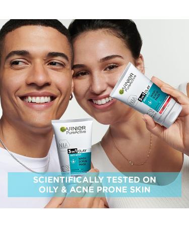 Garnier Skin Naturals Pure 3in1 Wash+scrub+mask : 150ml. - Buy Online on GoSupps.com