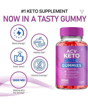 ACV Keto Max Gummies ACV Keto Plus Canada Healthy Lifestyle Formula Support Supplement Gummy Compl ment alimentaire ACV Keto Max Support (60 Gummies) - Buy Online on GoSupps.com