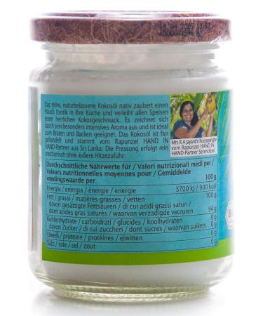 Rapunzel Organic Virgin Coconut Oil HIH (2 x 216 ml) - Premium Quality Coconut Oil for Cooking & Beauty - Pack of 2 - Buy Online on GoSupps.com