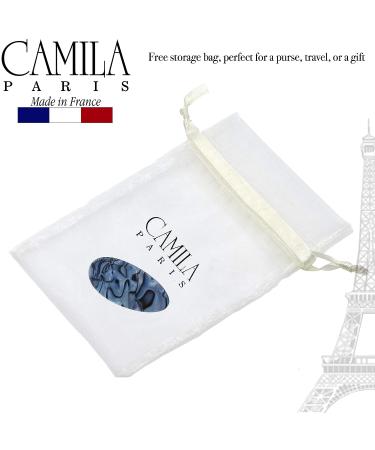 Camila Paris CP2984 Handmade Oval Blue French Hair Barrette Clip for Women - Strong Hold Grip, No Slip Closure - Durable Styling Hair Accessories from France - Buy Online on GoSupps.com