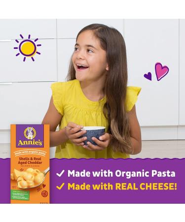 Annie's Macaroni & Cheese Shells & Aged Cheddar 6 oz - Buy Online on GoSupps.com