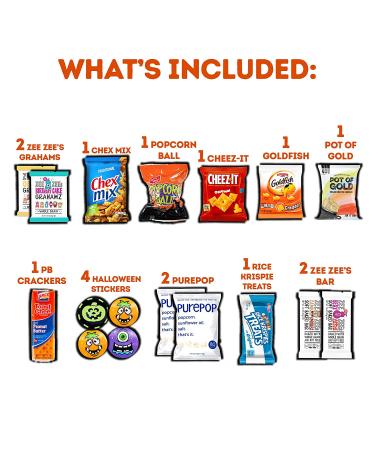 Halloween Candy Care Package Gift - 45ct Snacks Box Basket for Kids, Adults, Boys, Girls - Variety Pack Sampler - Perfect for College Students - 1 Count - Buy Online on GoSupps.com