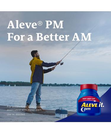 Aleve Pain Relief & Nighttime Sleep Aid Naproxen Sodium Caplets - 120 Count - Buy Online on GoSupps.com