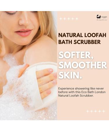 Natural Loofah Bath Scrubber - Premium Exfoliating Sponge for Smooth Skin | Deep Cleanse & Exfoliation - Buy Online on GoSupps.com