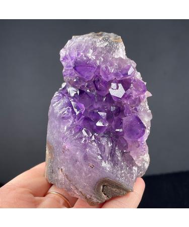 Amethyst Crystals Natural Brazil Amethyst Quartz Crystal Cluster Specimen ing Full of Texture - Buy Online on GoSupps.com
