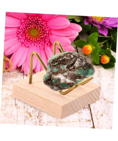 TOYANDONA Decorative Rocks Desktop Stand Jewelry Stand Acrylic Trays for Display Jewlery Holder Clear Acrylic Stands for Display Crystal Ball Holder Home Decor Wood Mineral Decorate 4.9X4.9X4 As Shown - Buy Online on GoSupps.com